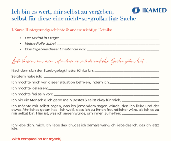 Ich bin es wert, mir selbst zu vergeben - Downloadprodukt